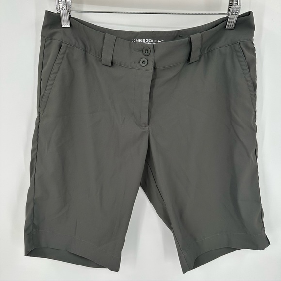 Nike Pants - NIKE GOLF Tour Performance Dri-Fit Olive Green Bermuda Shorts Women's Size 8